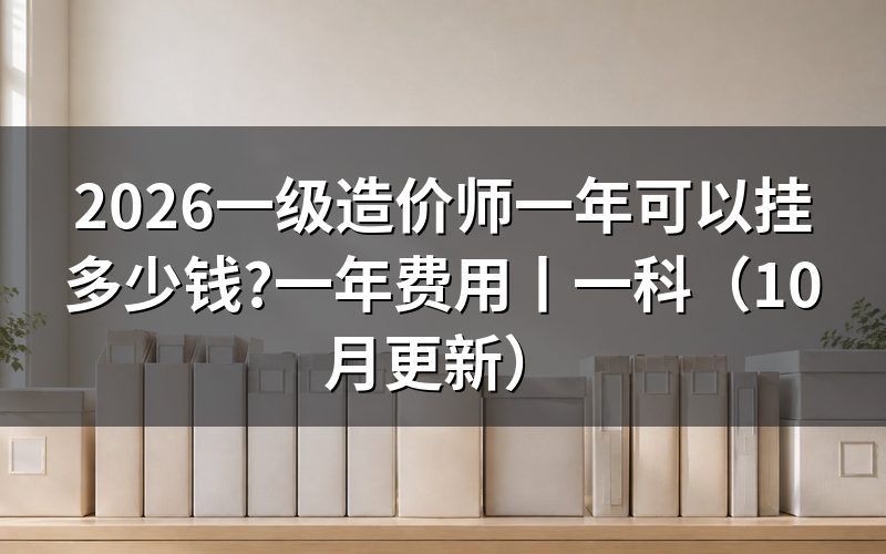 一级造价师一年费用，先看费用写在哪张单据上