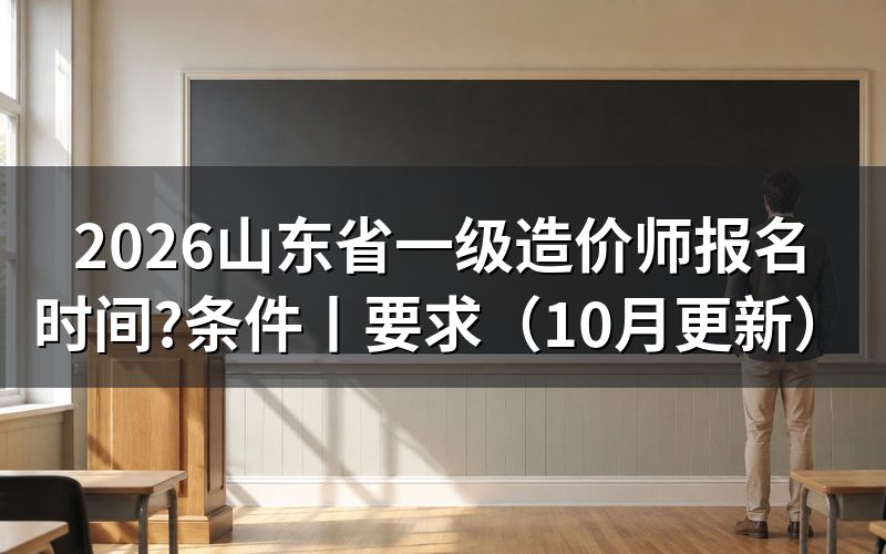 山东省一级造价师报名时间,看报名表状态