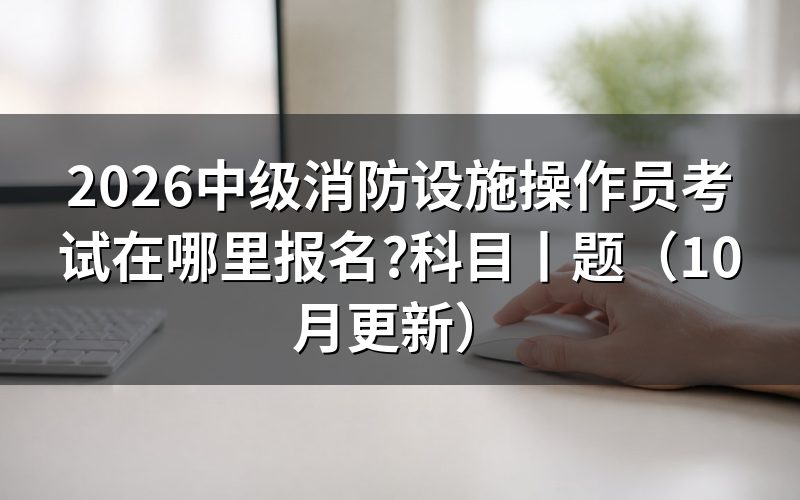 全国中级消防设施操作员考试报名，先看审核状态