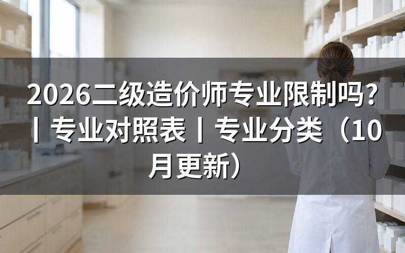 二级造价师专业对照表怎么核对