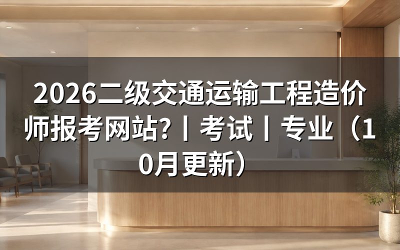 二级交通运输工程造价师考试，先核对报名通知标题