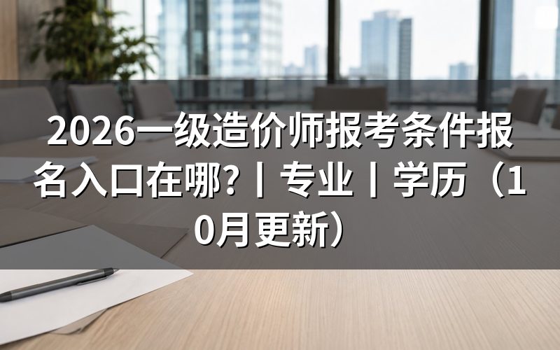 一级造价师报考条件,看报名信息里的学历与年限