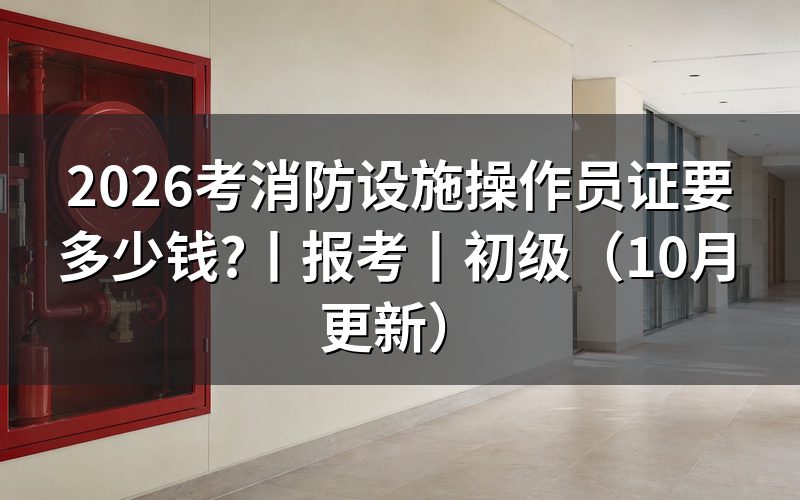 考一个消防设施操作员证书多少钱,先看缴费回执