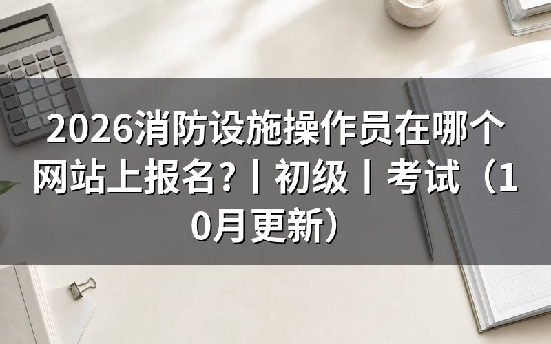 报考消防设施操作员在那个网站,先核对报名系统