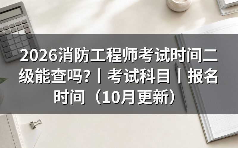 二级消防工程师考试时间及科目,先核对证书级别
