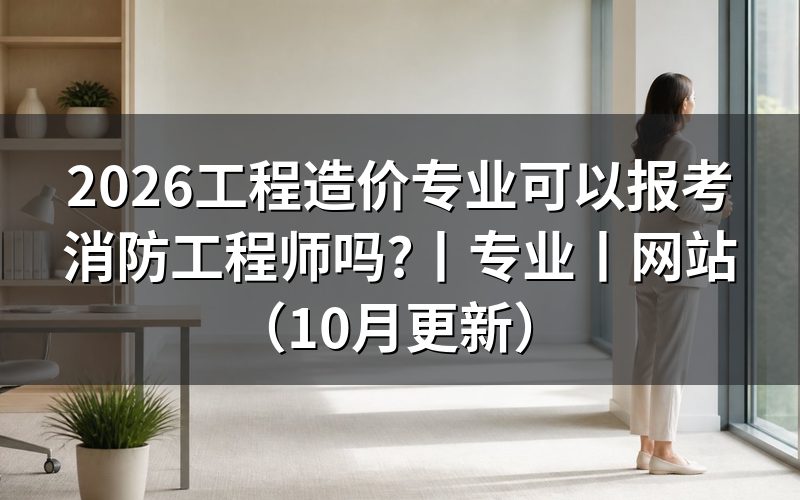 工程造价可以考消防工程师吗,先核对报名表