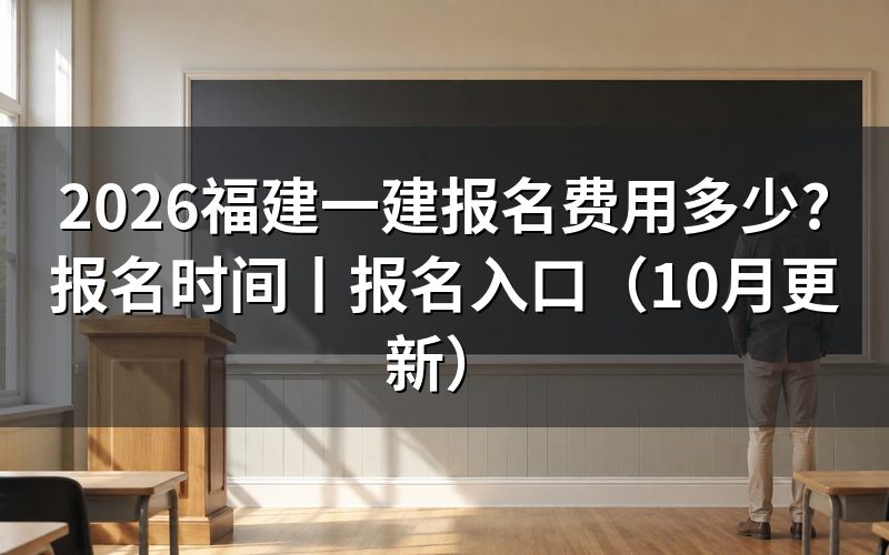 福建一建报考费用,看缴费回执上的科目
