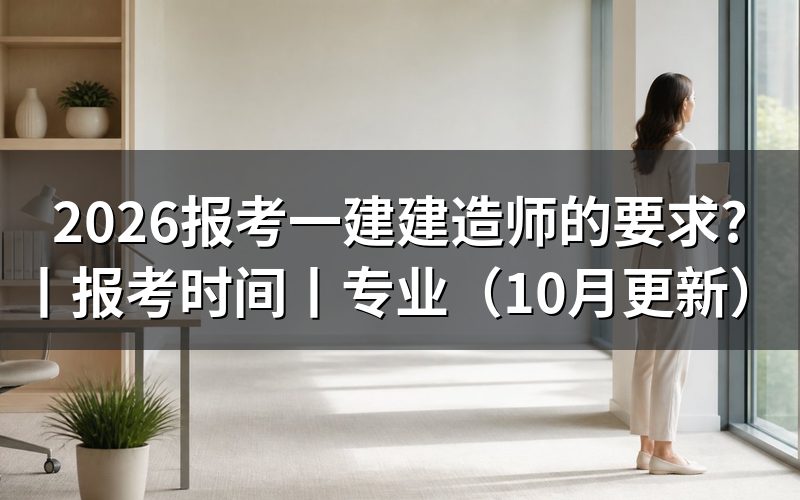 报考一级建造师的要求有哪些,看报名表怎么填