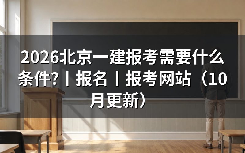 北京市一建报考需要什么条件,看学历材料