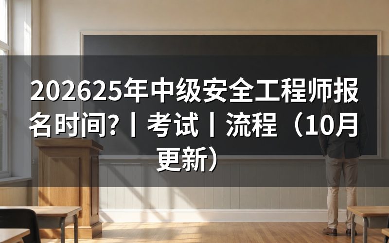 25年中级安全工程师考试时间,核对准考证日期