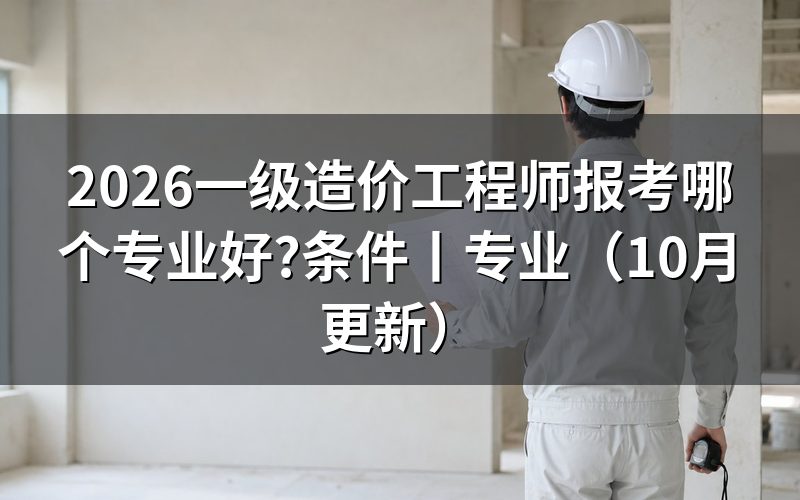 一级造价工程师考那个专业好,先看报名表的专业栏