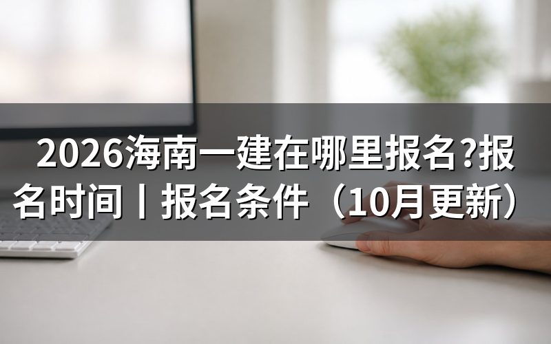 海南一建报名入口,看清报名系统名称