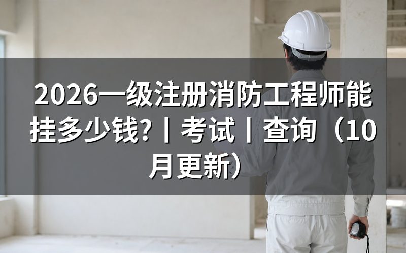 一级注册消防工程师是干什么的,先看岗位材料