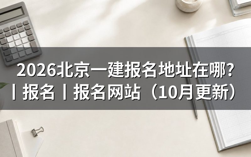 北京一建报名网站,认准平台名称