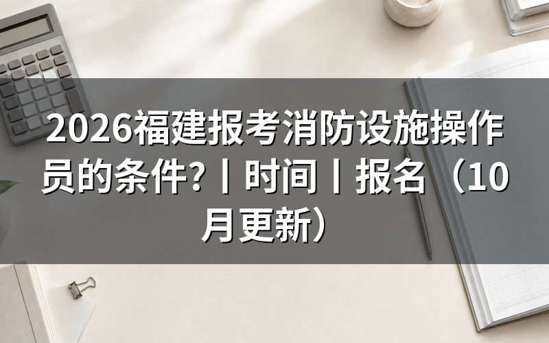 福建省消防设施操作员报考条件,先核对报名表
