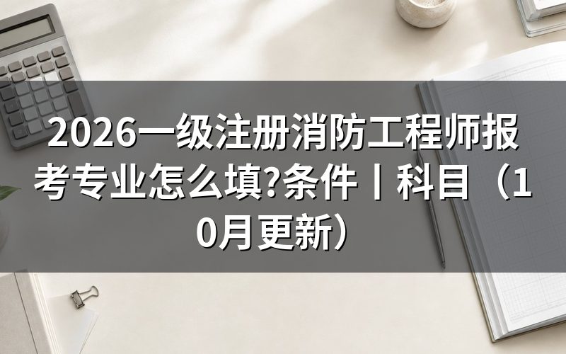 一级注册消防工程师的专业,核对报名表专业栏