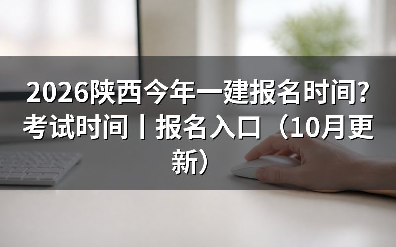 今年陕西一建报名时间，看报名入口的开放日期