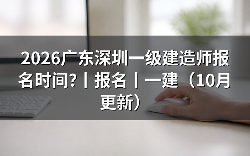 广东深圳一建报名时间,核对报名表日期