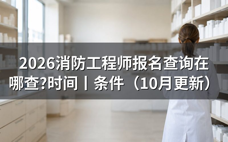消防工程师报名时间,查看报名入口状态