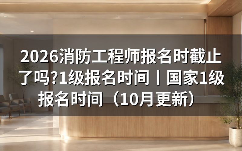 消防工程师报名时间,先核对报名页面日期