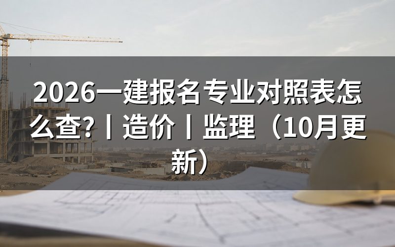 报考一建专业对照表,先核对报名表和学历材料