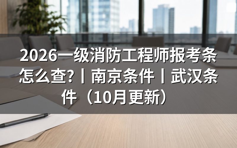 一级消防工程师报考条件有哪些,先核对报名表