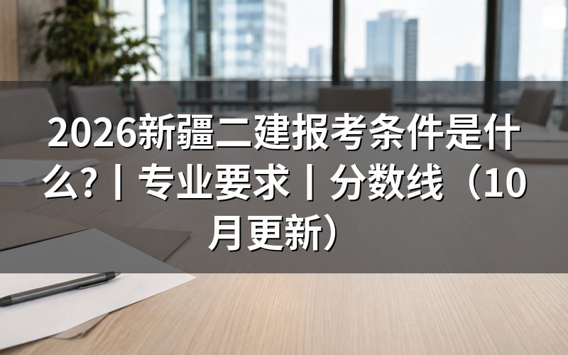 报考新疆二级建造师条件,逐项核对报名表