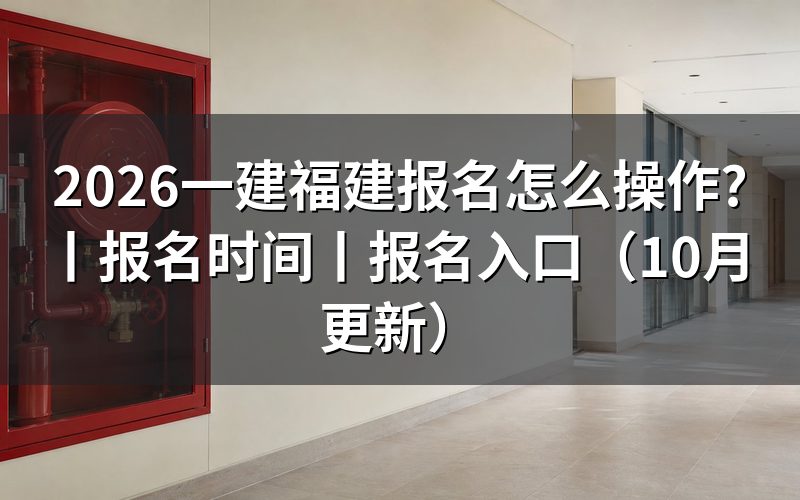 福建一建报名时间查询,看报名表上的时间节点