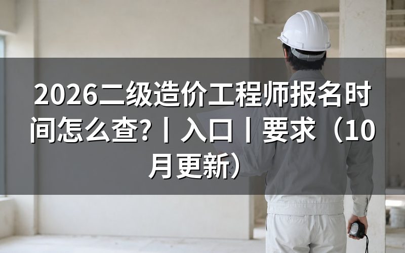全国二级造价工程师报考时间,看报名表年份