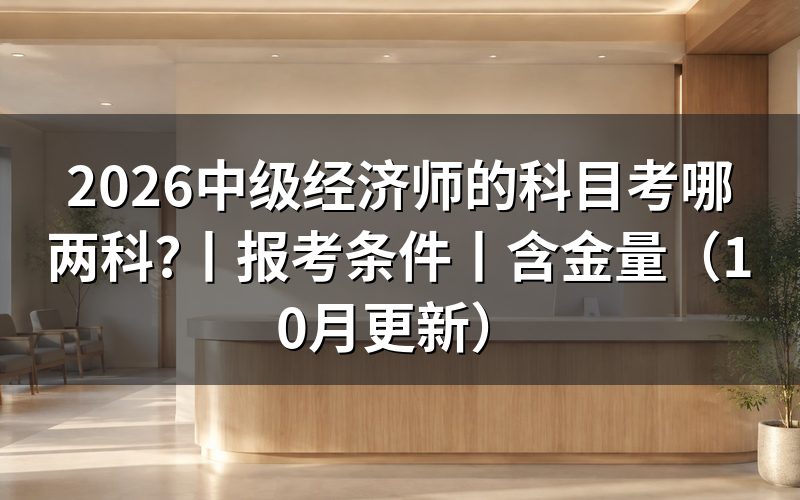 中级经济师报考科目,看准考证上的两行安排