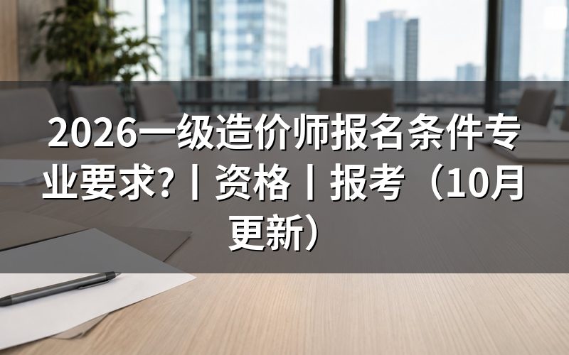 一级造价师报名条件及专业要求,看报名表怎么核对