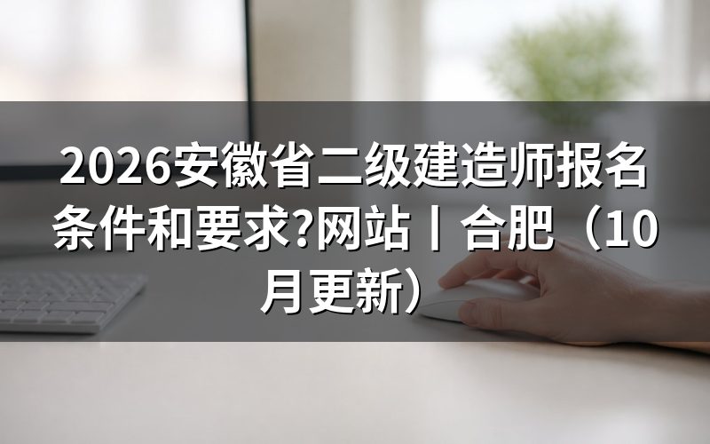 安徽二级建造师报名条件和要求，核对报名表条件栏