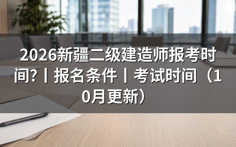 新疆二级建造师报考时间,核对报名表日期