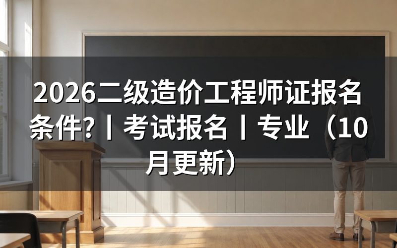 二级造价工程师考试报名,先看报名表时间栏