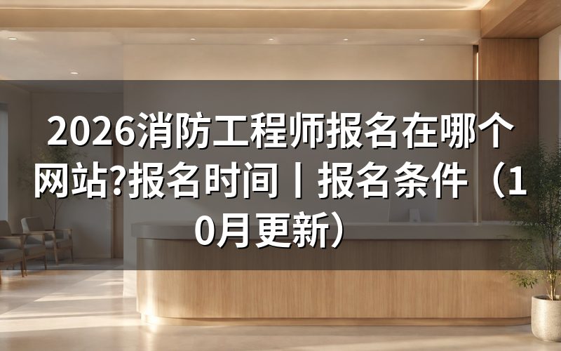 消防工程师在哪报名,先认准报名服务平台