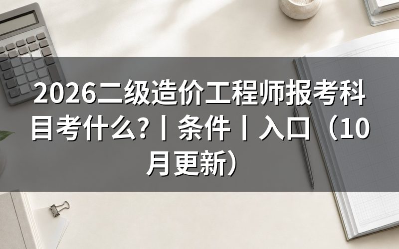 二级造价工程师考试报考条件及科目,先核对报名表