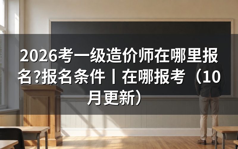 一级造价工程师在哪报名,看准报名服务平台