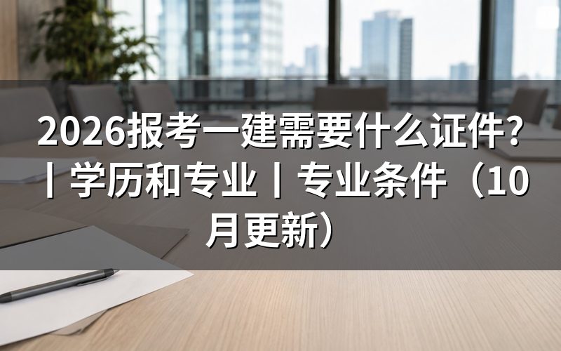 报考一建需要什么学历和专业?先核对验证报告