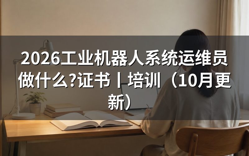 工业机器人系统运维员干什么的,核对任务栏