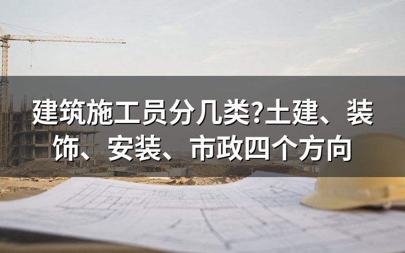 标准里的施工员只有一个