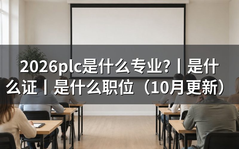 plc属于什么专业,看课程表和培养方向
