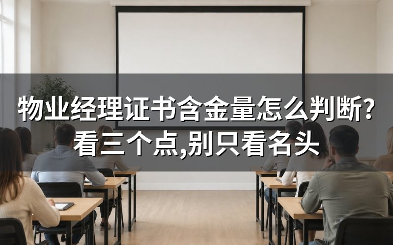 先纠正一个前提:它不是职业资格