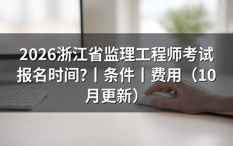 监理工程师考试什么时间报名,看报名入口开放日期