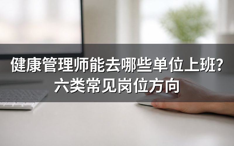 体检中心与健康管理机构