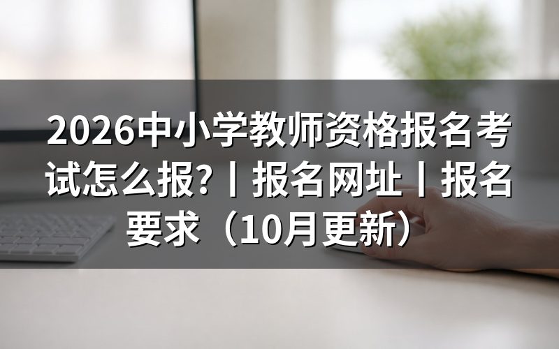 中小学教师资格考试网,核对报名入口