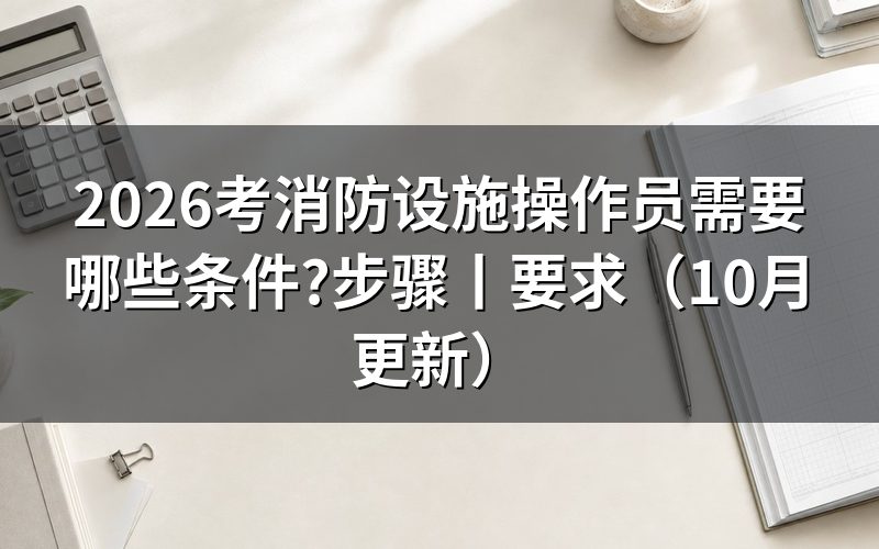 报考消防设施操作员要哪些条件,看报名表的等级栏