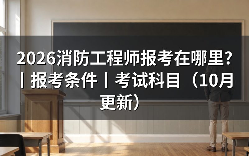 消防工程师报考,先核对报名入口