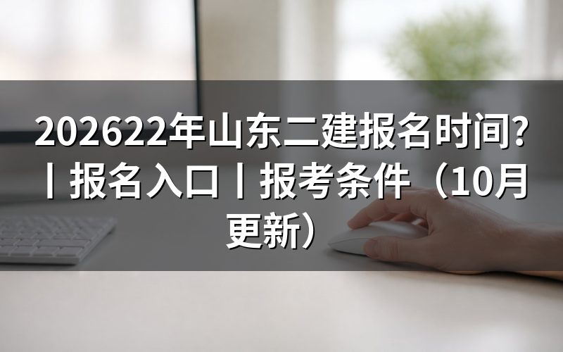 二建报名山东时间,看报名表上的年度