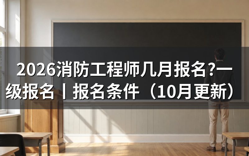 消防工程师报名时间,看报名表对应年度