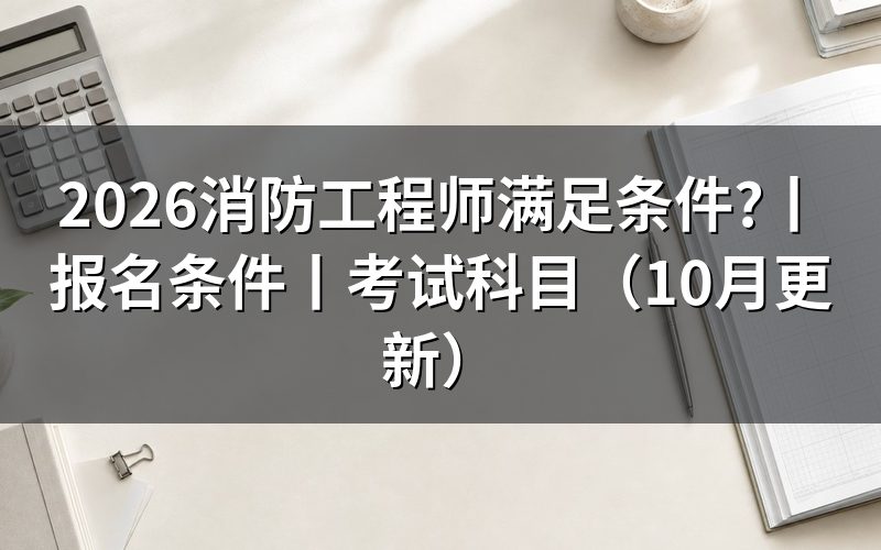 一级消防工程师报名条件，看报名表前先核对